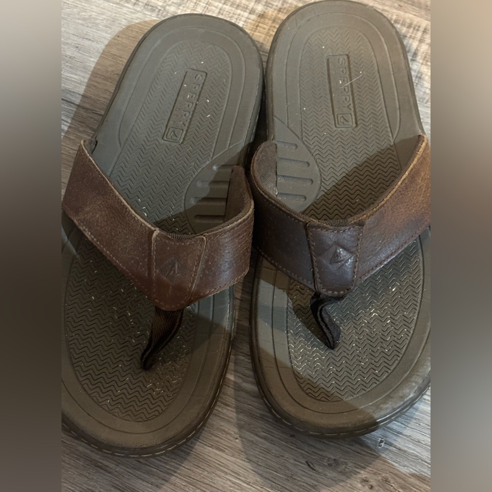 Sperry brown sandals Sz. 8 men’s. EXCELLENT